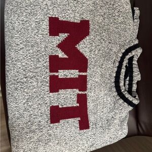 MIT Gray and Red Logo Sweatshirt